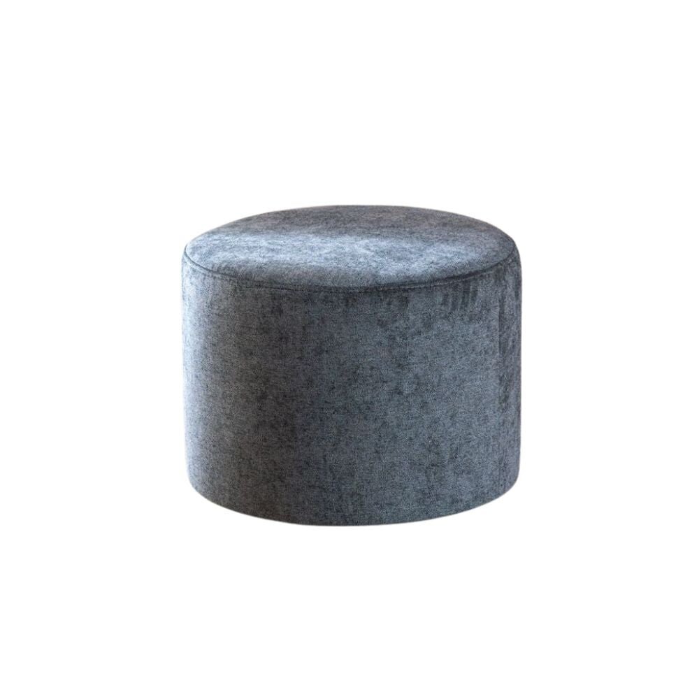 Poef Alia polyester antraciet 50 cm