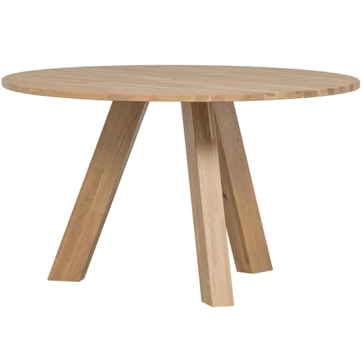 Eettafel Oria eiken naturel Ø129 cm