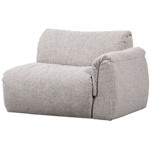 Bank Cornao polyester naturel 1-zits rechts
