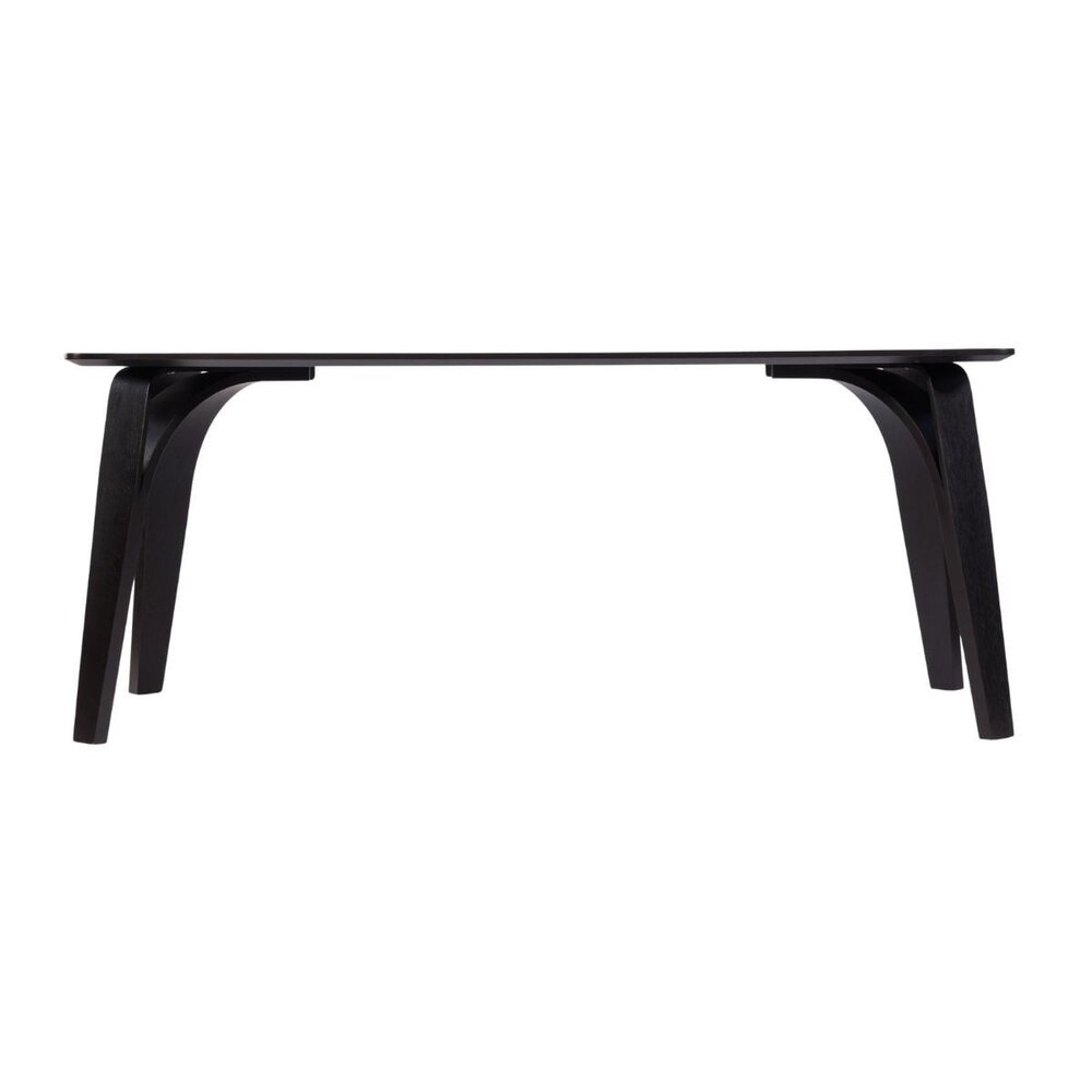 Eettafel Elro MDF + eikenfineer zwart 180 × 90 cm