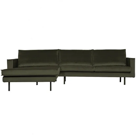 Chaise longue Pera polyester groen links