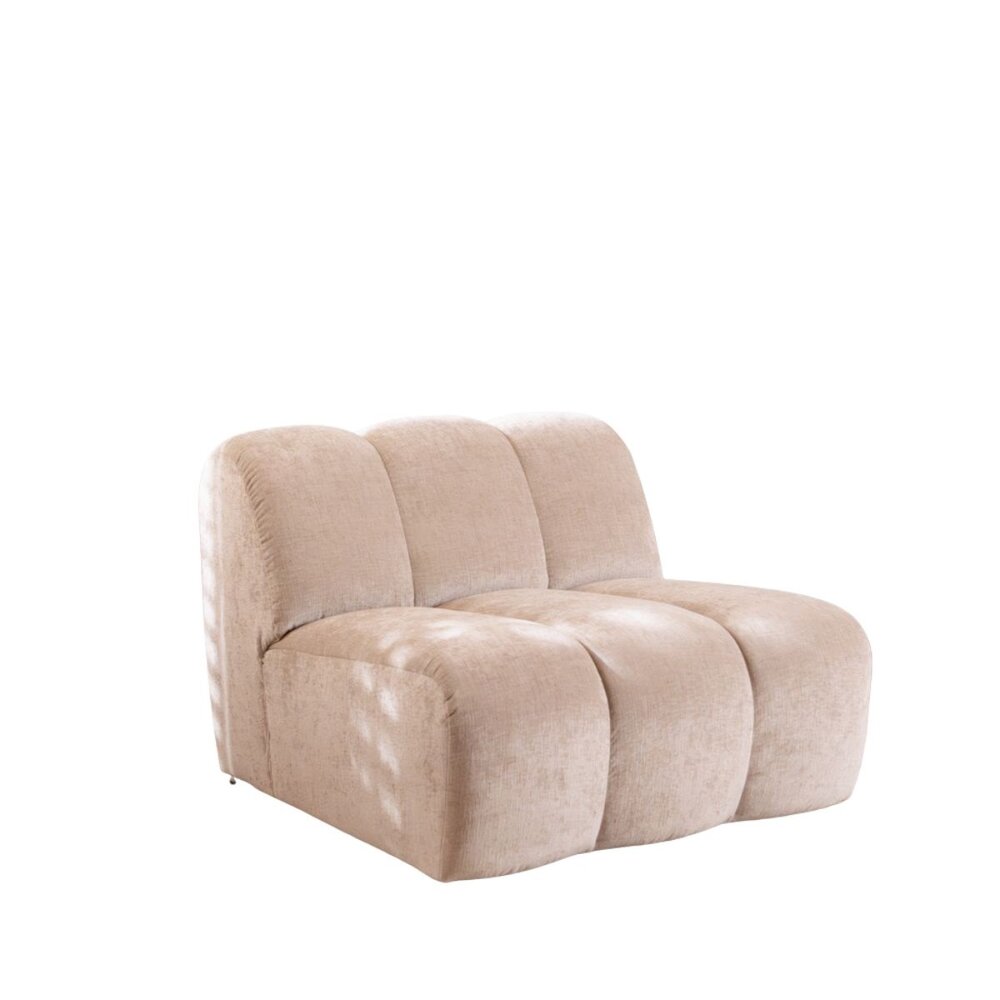 Fauteuil Vesis chenille zand