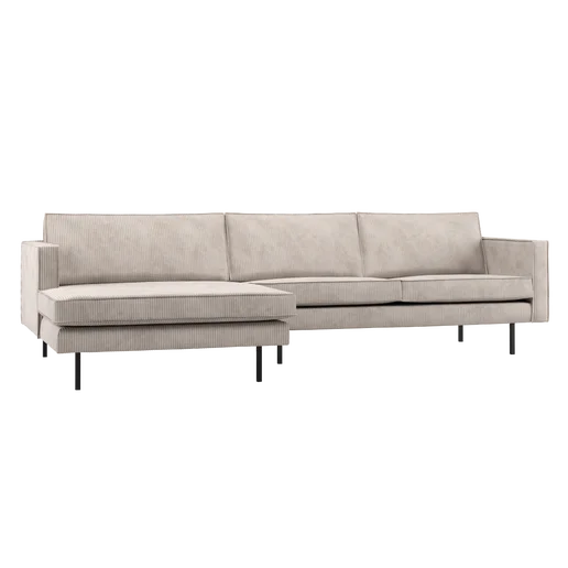 Chaise longue Marmi beige links 300 × 85 cm hoog