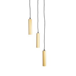 Hanglamp Lorio metaal antiek goud 25 cm