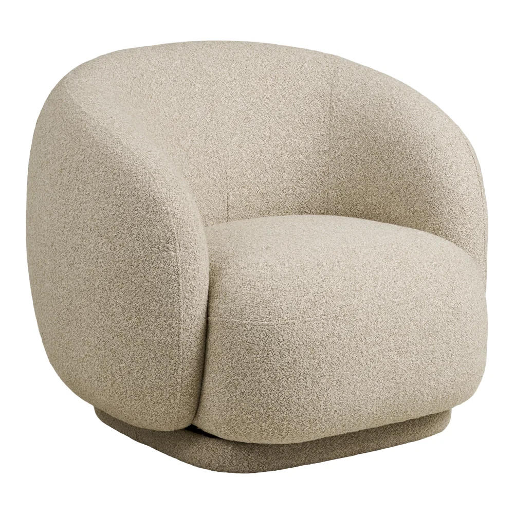 Fauteuil Belis metaal zand 92 cm