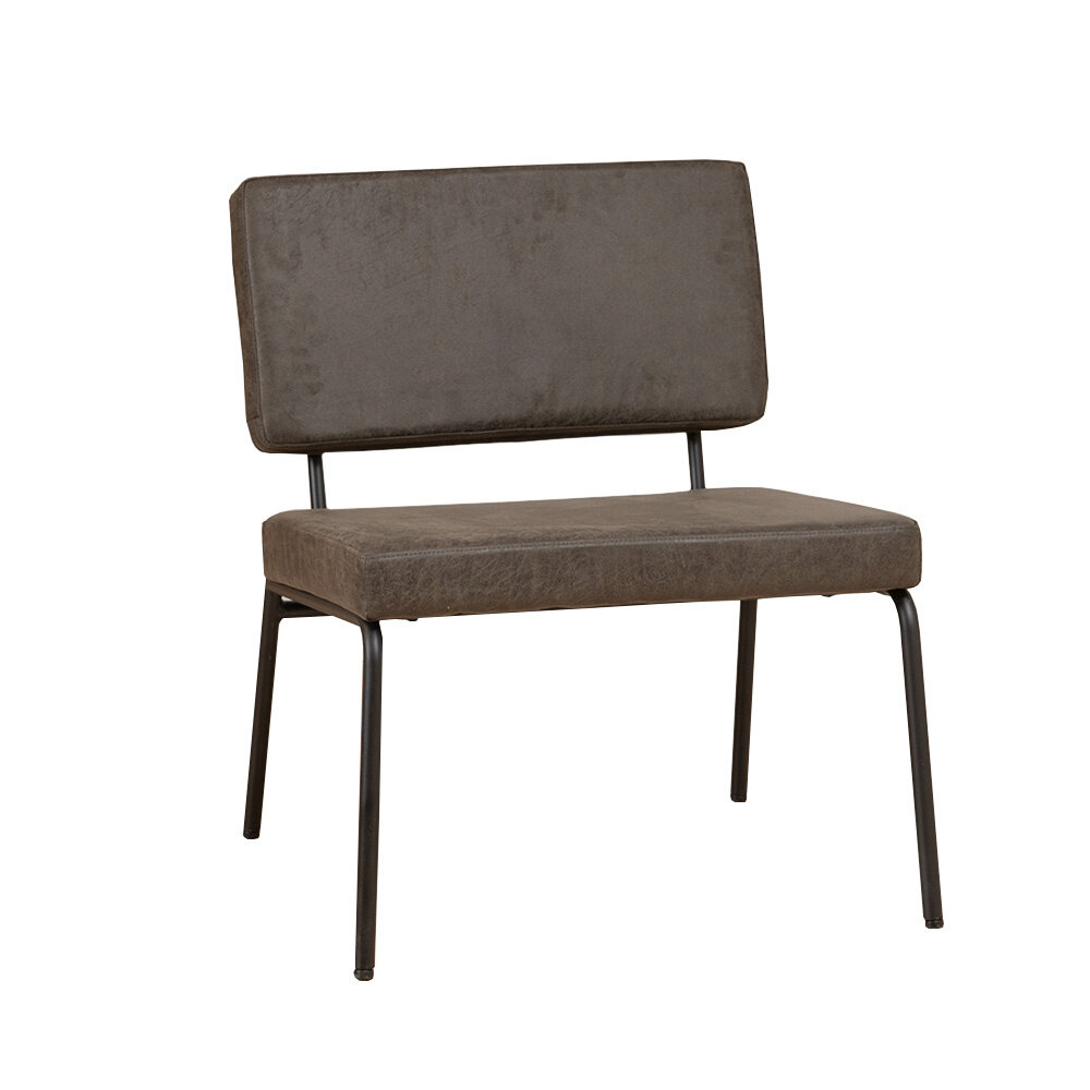 Fauteuil Ralia eco-leer antraciet
