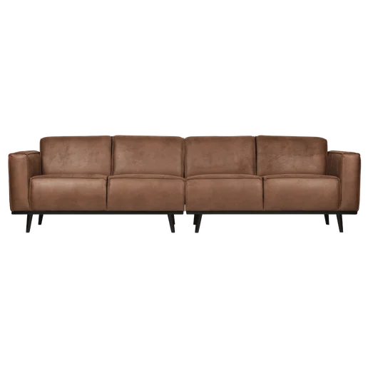 Bank Halria polyester bruin 4-zits 280 cm 280 cm