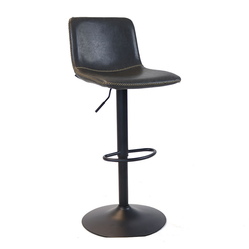Barkruk Lormi eco-leer antraciet 45 cm