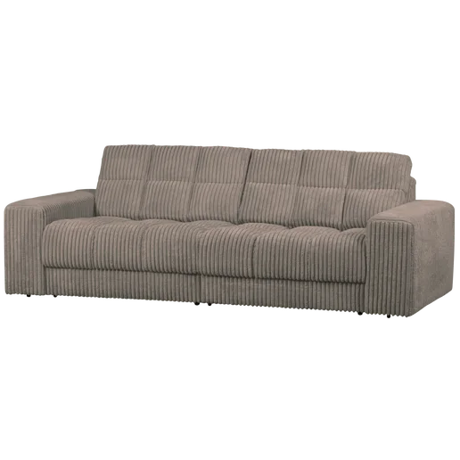 Bank Novsio polyester bruin 2-zits 226 cm