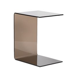 Tafel Korla glas bruin