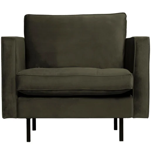 Fauteuil Zelto velours groen