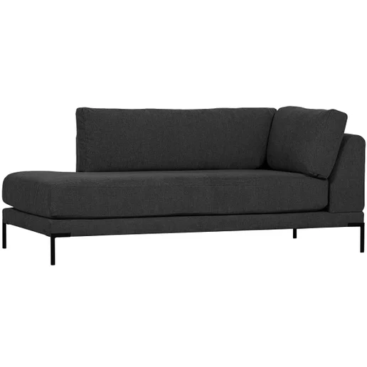 Bank Alteon polyester grijs links 100 cm