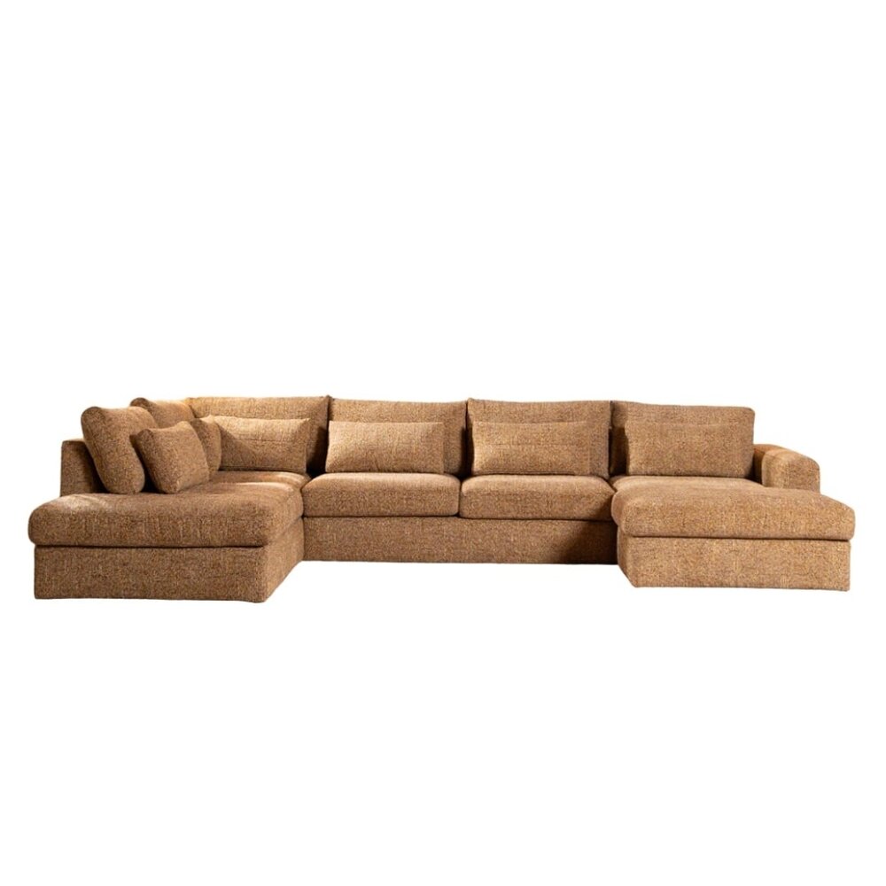 Hoekbank Delon miscanto 90 ocher okergeel 6-zits