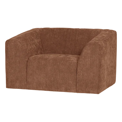 Fauteuil Ulio bruin 120 × 77 cm hoog