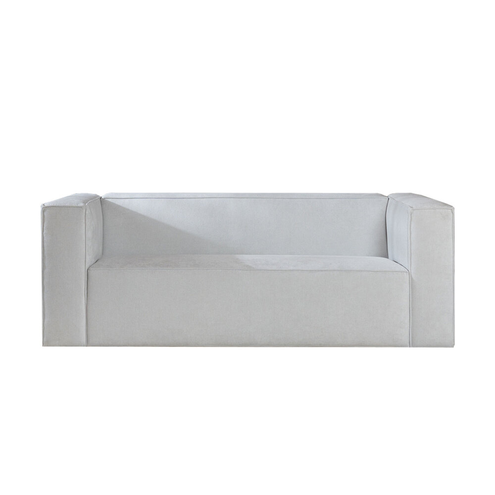 Bank Ulel polyester wit 5-zits 194 cm