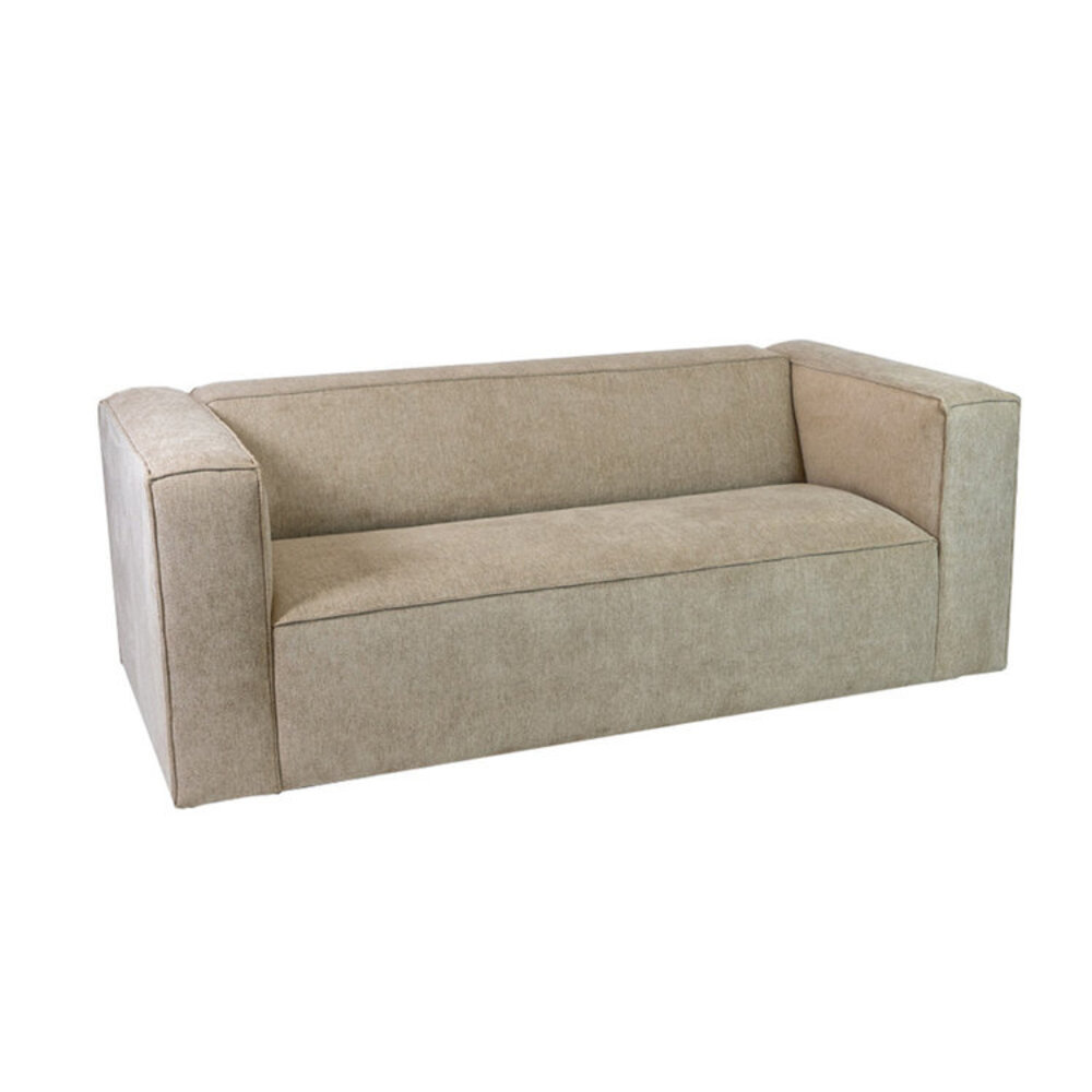 Bank Grana polyester taupe 5-zits 194 cm