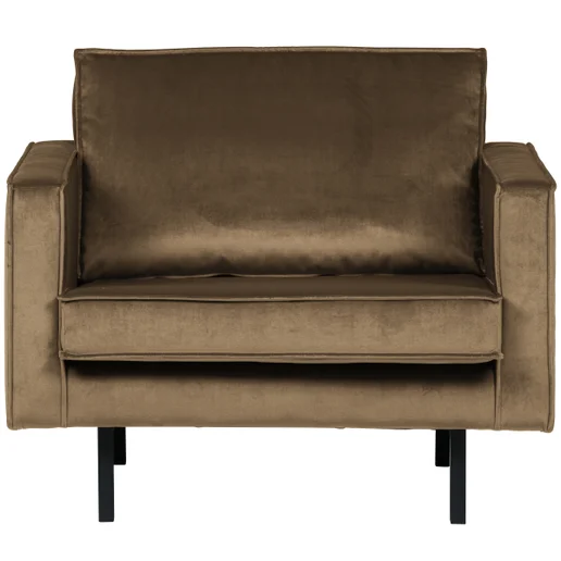 Fauteuil Selen velours 105 × 85 cm hoog