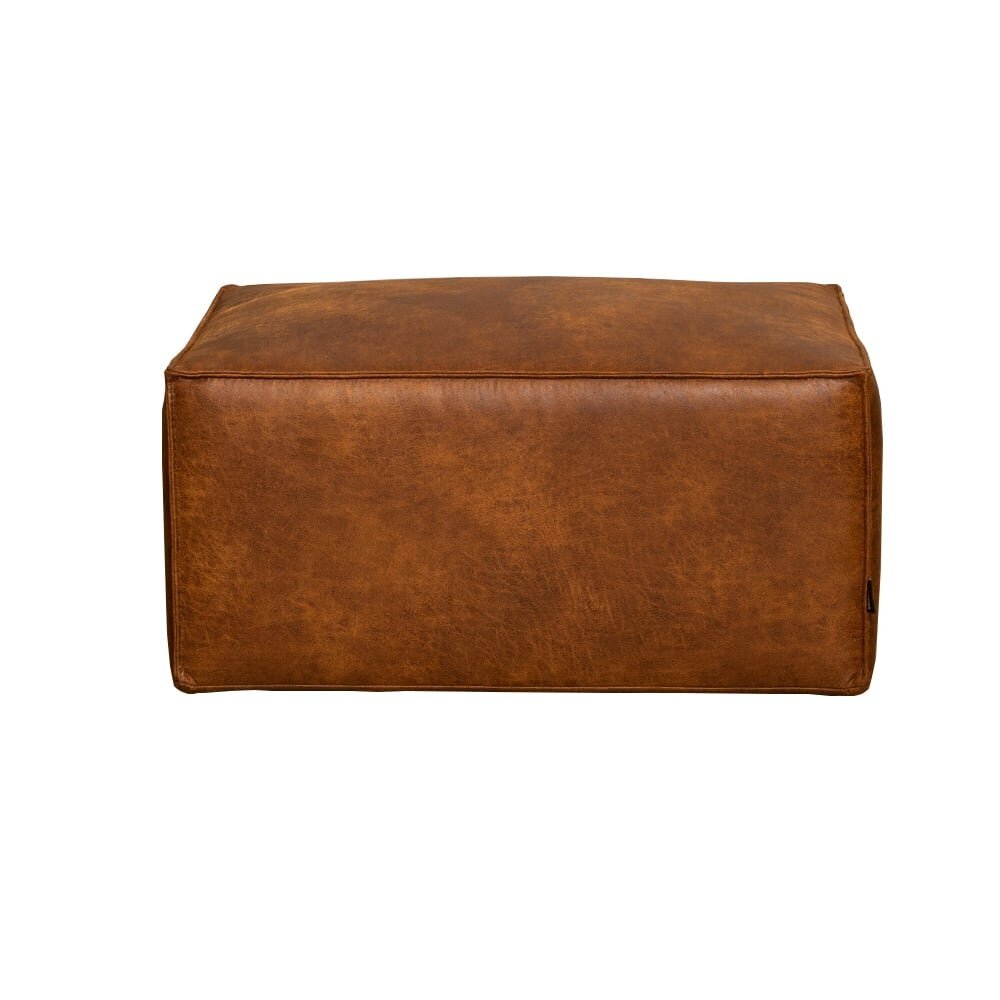 Poef Fenmi eco-leer cognac 82 cm