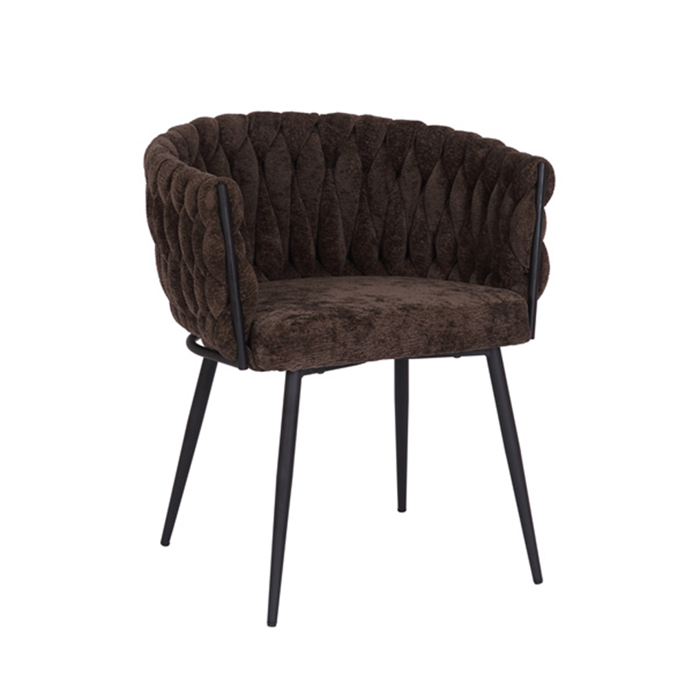 Eetkamerstoel Novar metaal bruin 63 cm