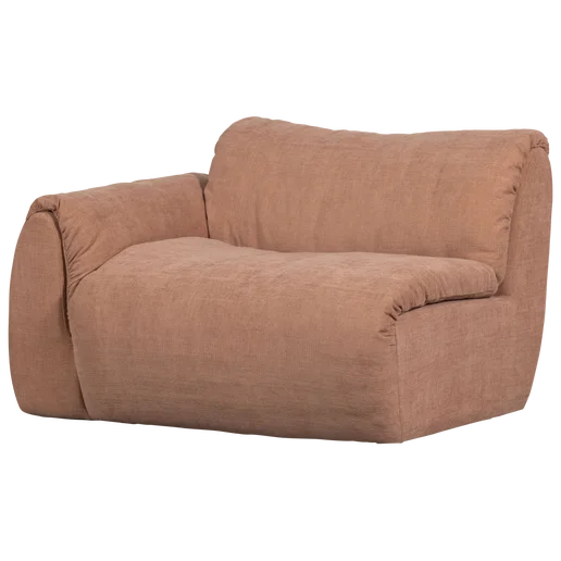 Bank Vesrio polyester roze 1-zits links