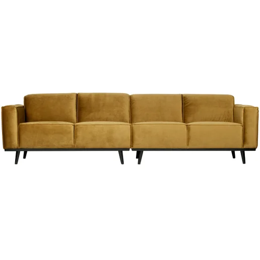 Bank Ilsien polyester geel 4-zits 280 cm