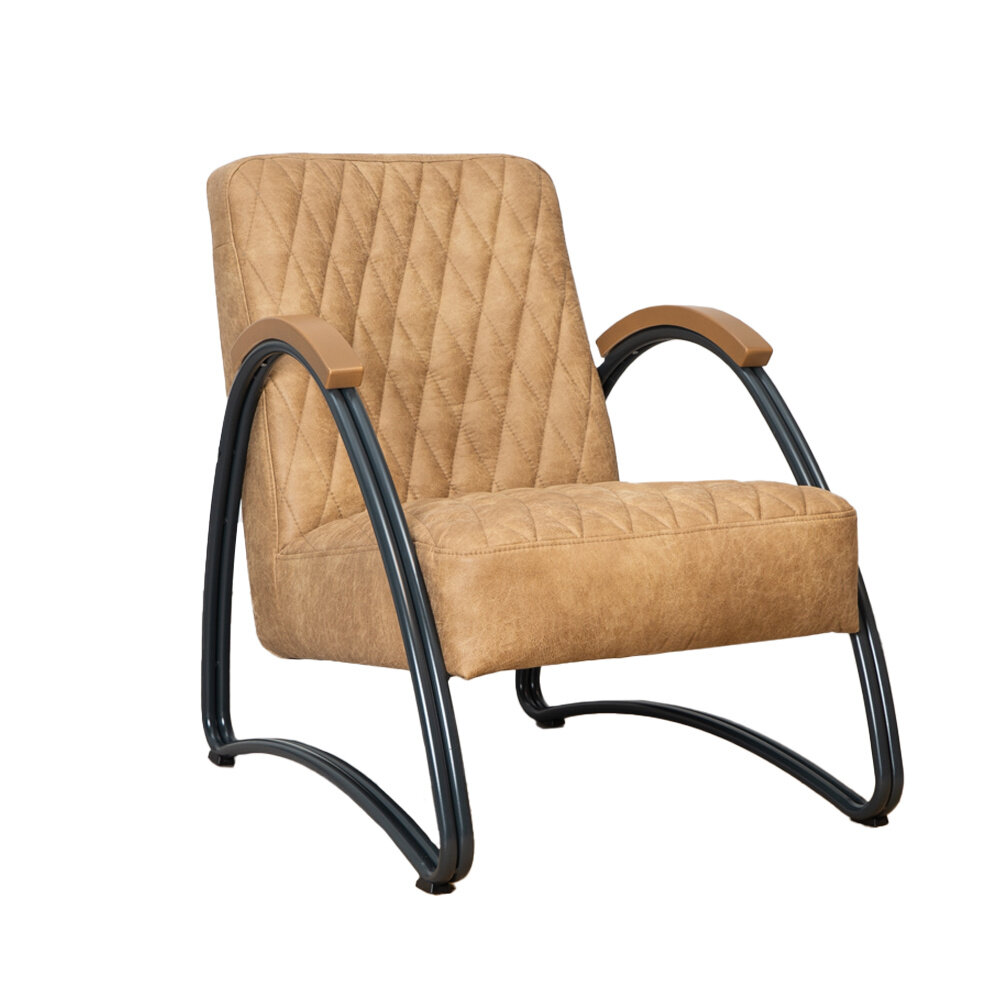 Fauteuil Ilar eco-leer beige