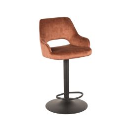Barkruk Rosio velours roestbruin 7 50 × 52 × 90 cm 50 cm