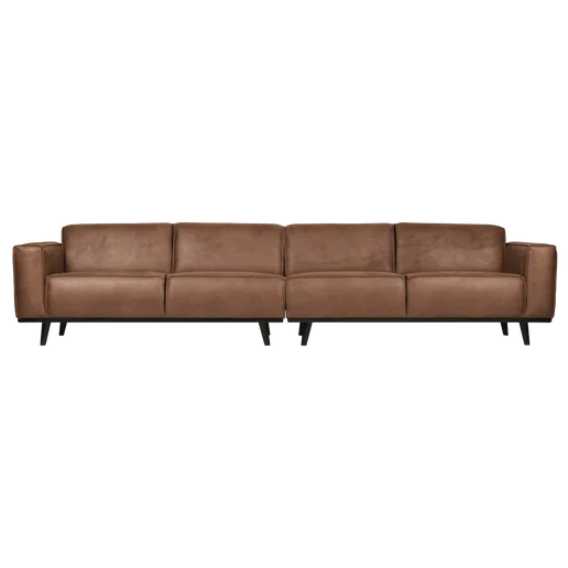 Bank Halloa polyester bruin 4-zits 372 cm 372 cm