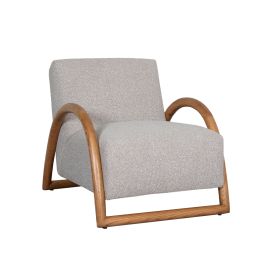 Fauteuil Selan royal bouclé naturel 110