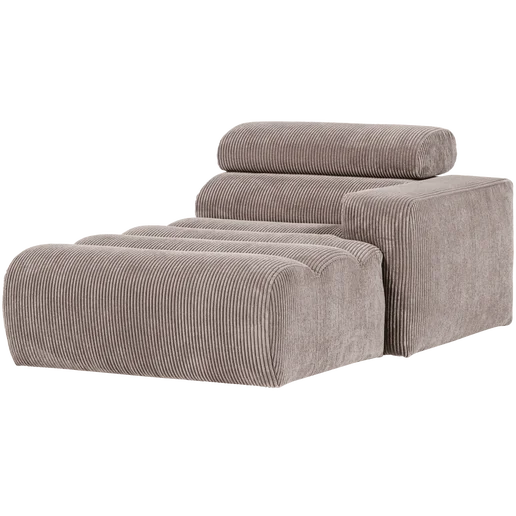 Chaise longue Oran beige rechts 109 cm