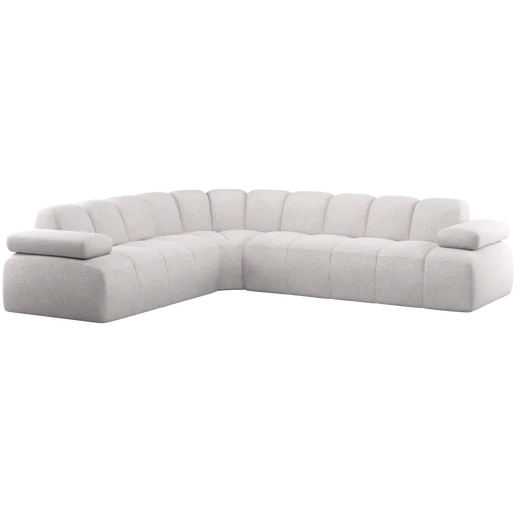 Hoekbank Helro beige links 310 cm