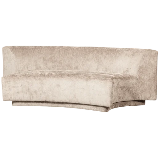 Bankje Zanan polyester naturel 2-zits