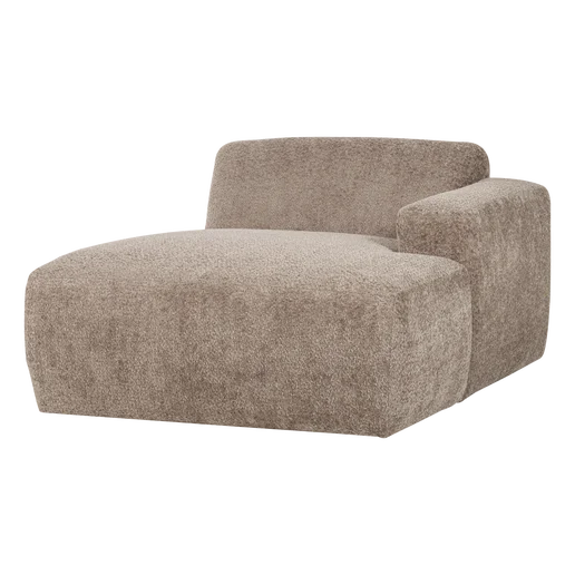 Chaise longue Fena wol beige rechts 112 cm