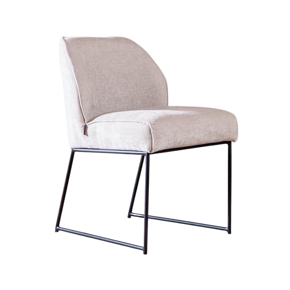 Stoel Delis chenille beige