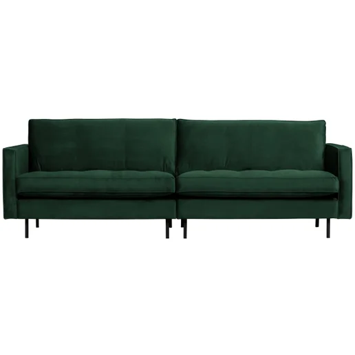 Bank Selnato velours groen 3-zits 275 × 83 cm hoog