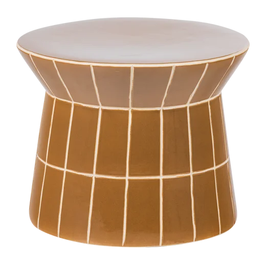 Bijzettafel Brala geel 38 × 30 cm Ø38 cm