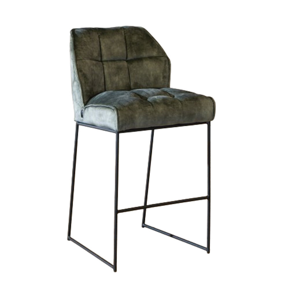 Barkruk Novro velours groen 82 cm