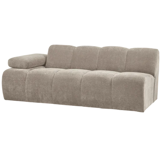 Bank Melsiar naturel 2-zits links 204 cm