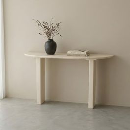 Bijzettafel Aren mangohout soft zand 135 cm