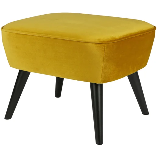 Poef Galla polyester geel 56 cm