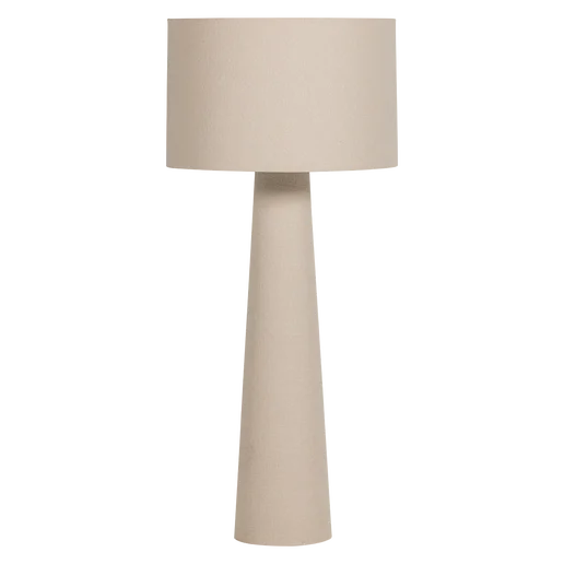 Vloerlamp Selia bouclé naturel Ø70 cm