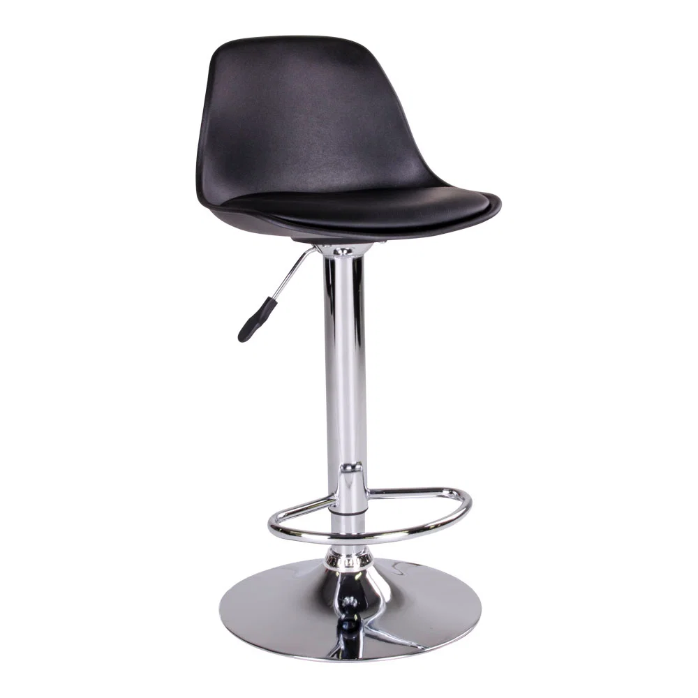 Barkruk PU-leather zwart