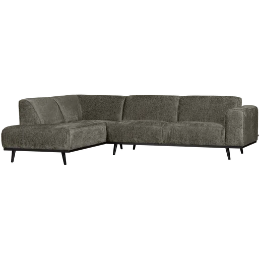 Hoekbank Olis polyester blauw links 274 cm