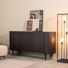 Dressoir Ralna eiken zwart 180 cm