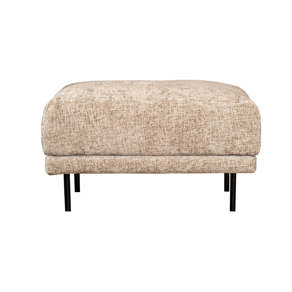 Poef Ilel chenille taupe 90 cm