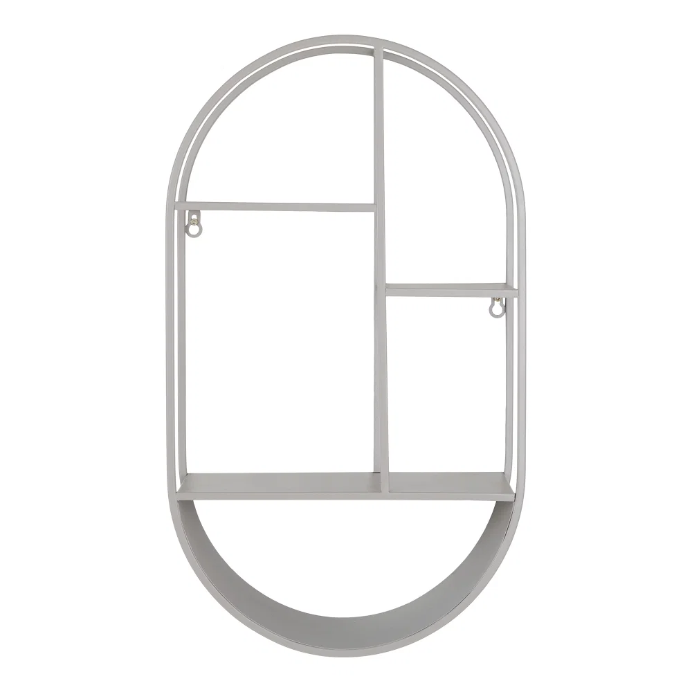 Wandplank Kora staal grijs 35 cm
