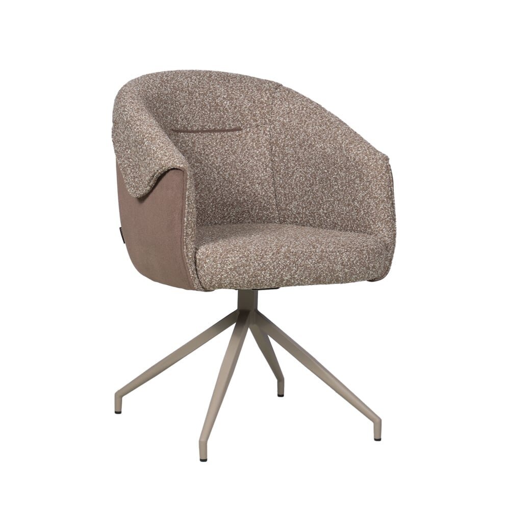 Stoel Palo polypropyleen polyester bruin