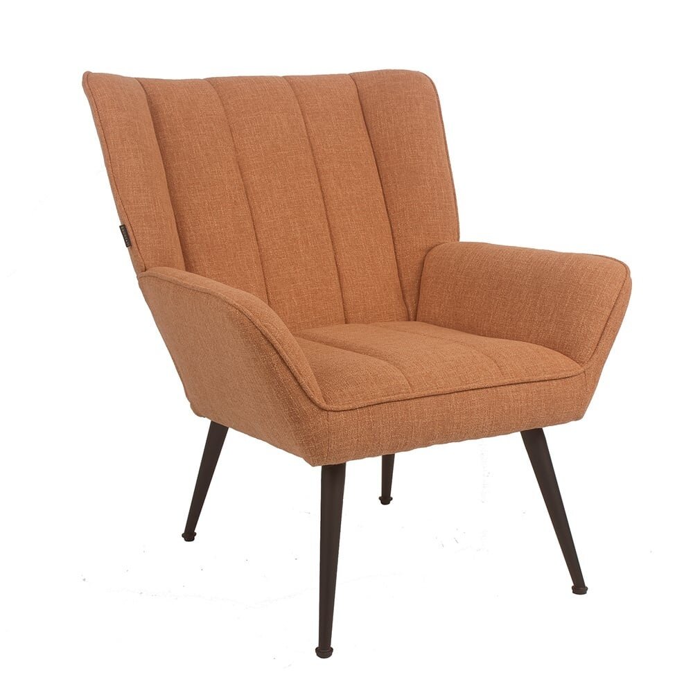 Fauteuil Ulna stof koper