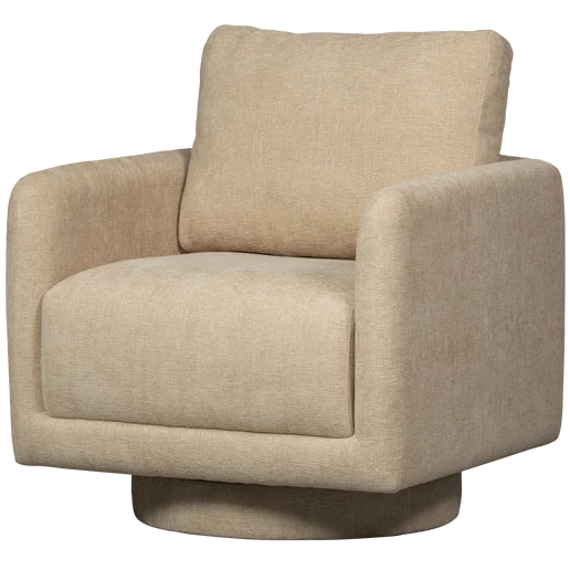 Fauteuil Ilna chenille stof naturel