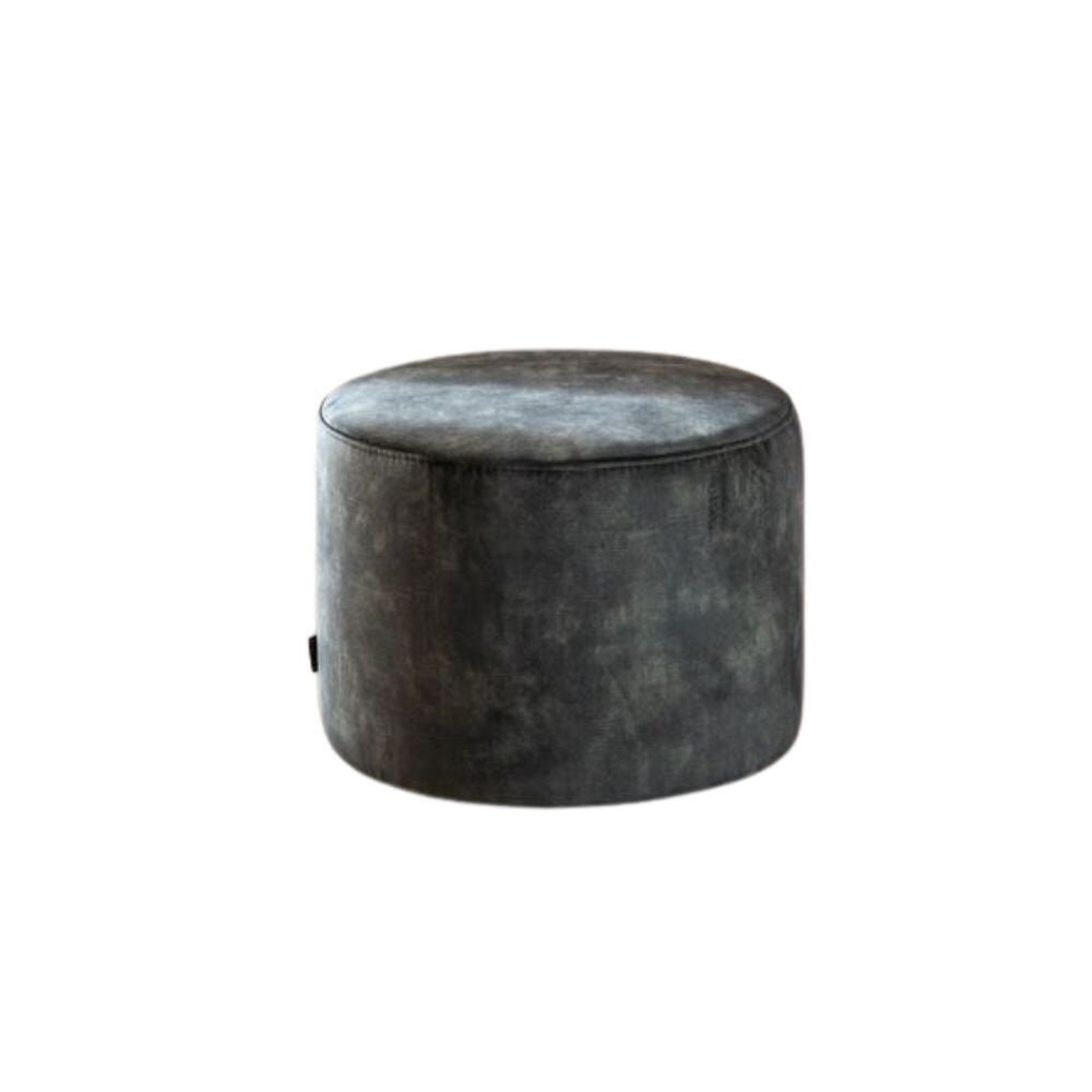 Poef Brami velours donkergroen 50 × 37 cm hoog